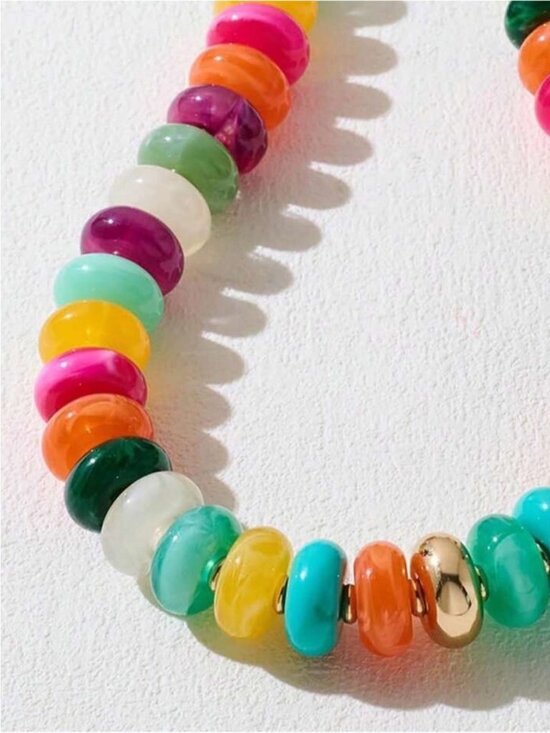 Jewelry - New! Coastal Multicolor Chunky Beaded Dopamine Necklace NWOT